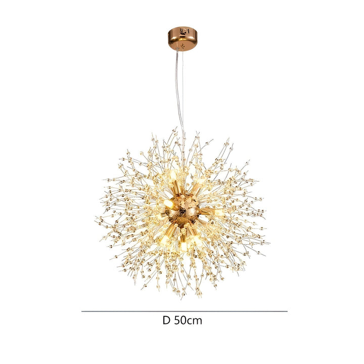 Lustre Cristal Pissenlit LED | Éclairage Spectaculaire Salon et Salle à Manger