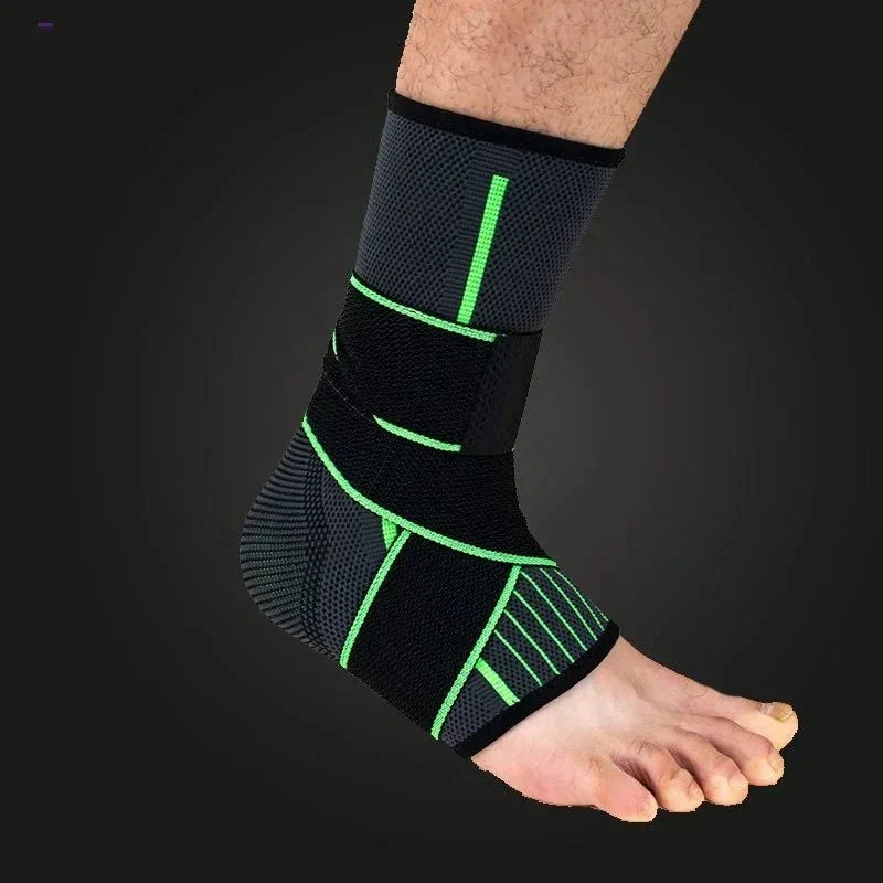 Adjustable Compression Ankle Sleeve - Green Sport Recovery