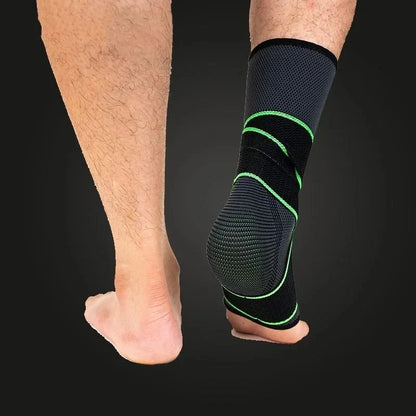 Adjustable Compression Ankle Sleeve - Green Sport Recovery