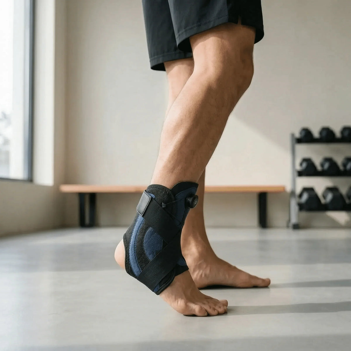 Dial Adjustment Crossed Ankle Sleeve - Running & Basketball Precision