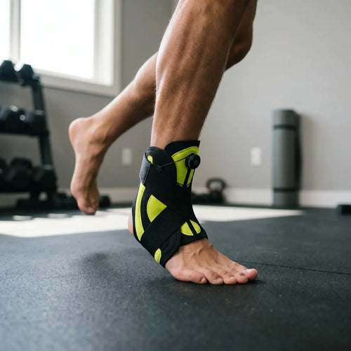 Dial Adjustment Crossed Ankle Sleeve - Running & Basketball Precision