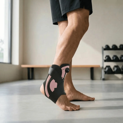 Dial Adjustment Crossed Ankle Sleeve - Running & Basketball Precision
