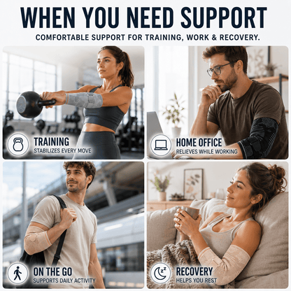Adjustable Elbow Compression Sleeve - Sport & Tennis Elbow Relief