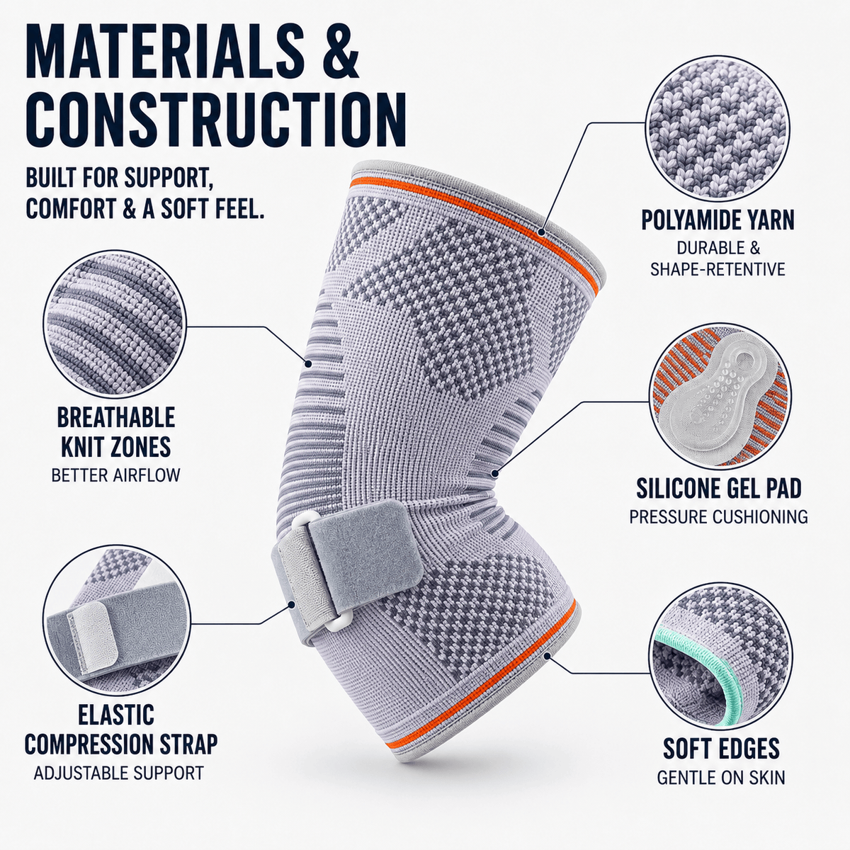 Adjustable Elbow Compression Sleeve - Sport & Tennis Elbow Relief