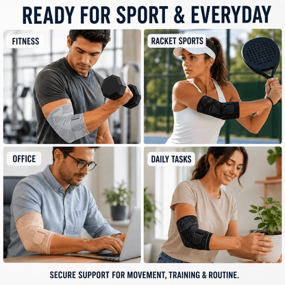 Adjustable Elbow Compression Sleeve - Sport & Tennis Elbow Relief