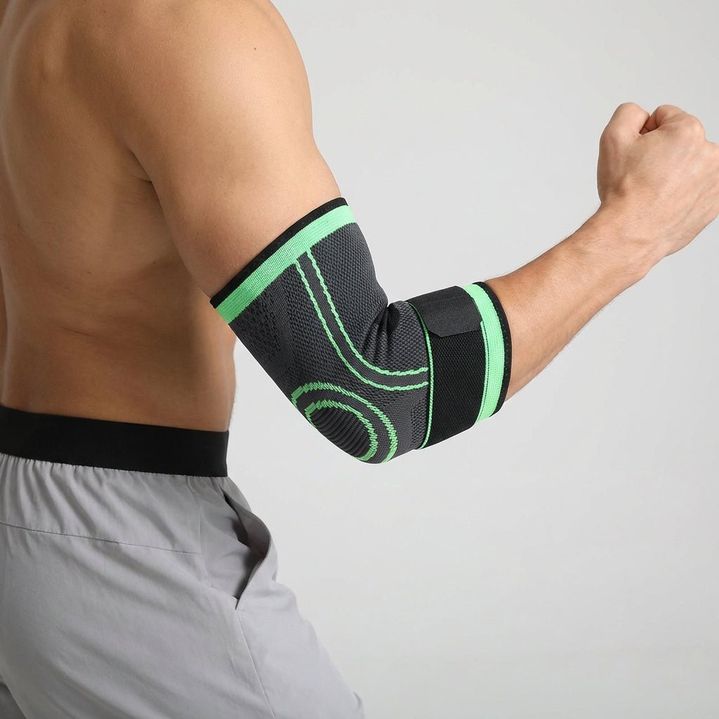 Elbow Compression Sleeve with Adjustable Strap - Sport & Pain