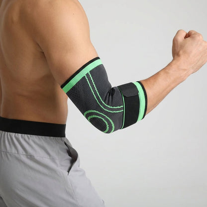 Elbow Compression Sleeve with Adjustable Strap - Sport & Pain