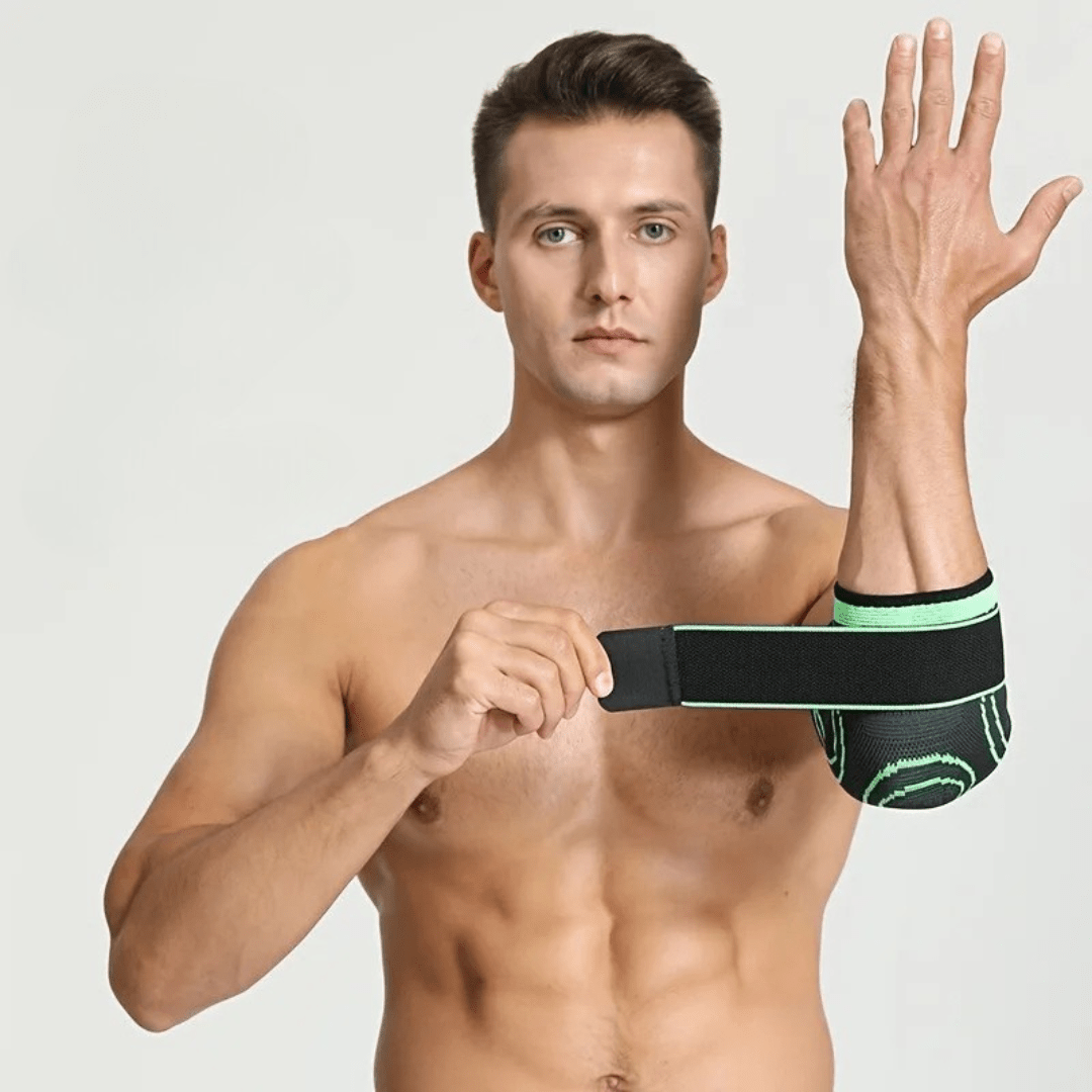 Elbow Compression Sleeve with Adjustable Strap - Sport & Pain