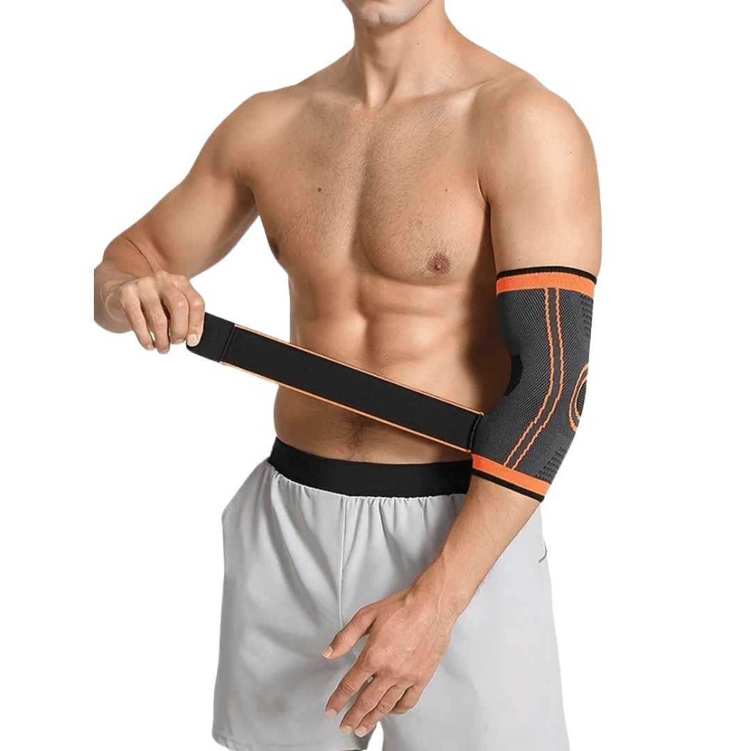 Elbow Compression Sleeve with Adjustable Strap - Sport & Pain