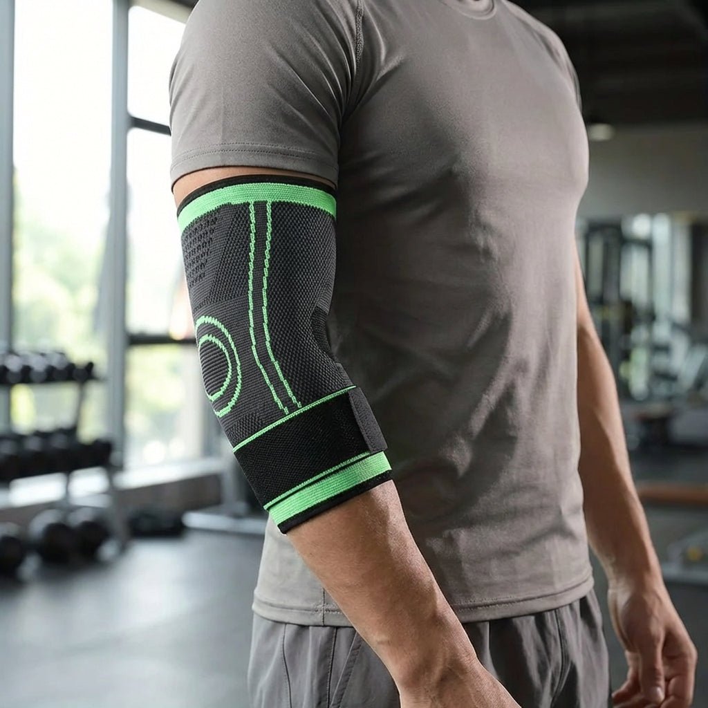 Elbow Compression Sleeve with Adjustable Strap - Sport & Pain