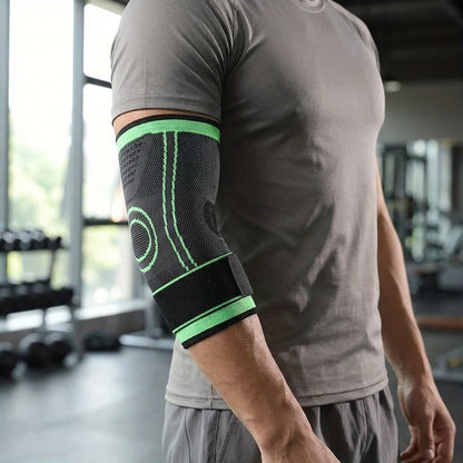Elbow Compression Sleeve with Adjustable Strap - Sport & Pain