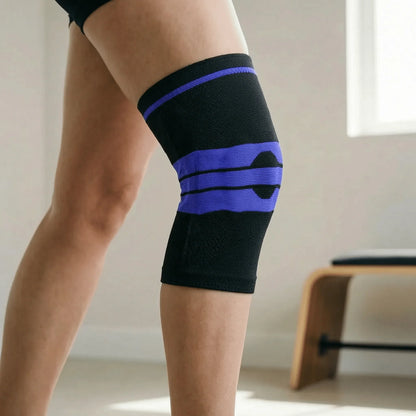 3D Knee Sleeve with Stabilizers & Gel Pad - Sport & Gym Premium