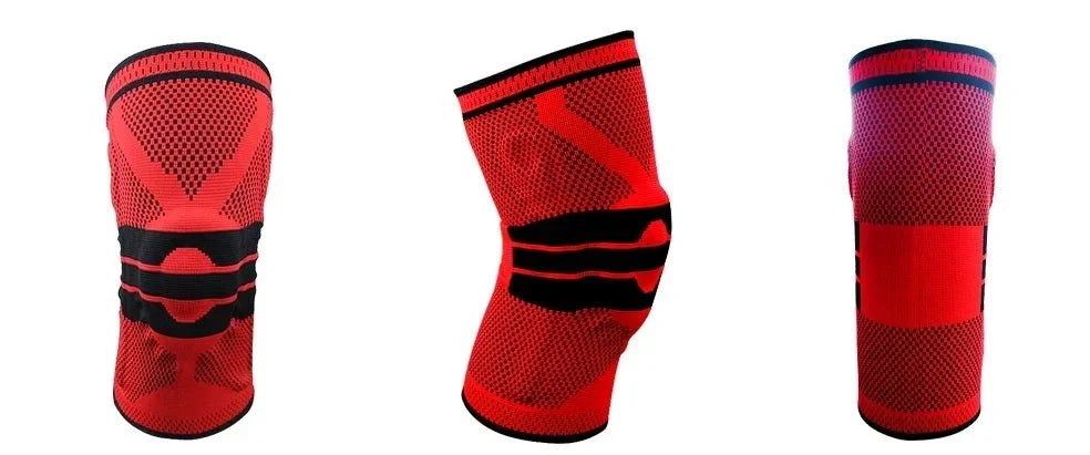 3D Knee Sleeve with Stabilizers & Gel Pad - Sport & Gym Premium