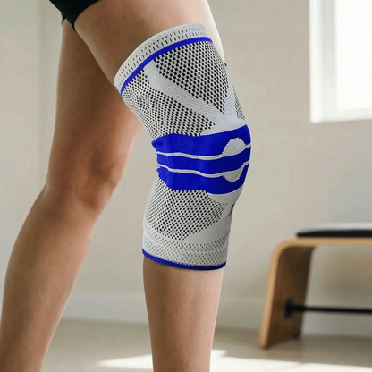 3D Knee Sleeve with Stabilizers & Gel Pad - Sport & Gym Premium