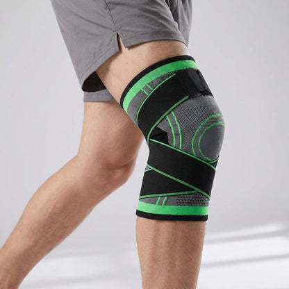 Adjustable Knee Sleeve with Straps - Running & Hiking Support