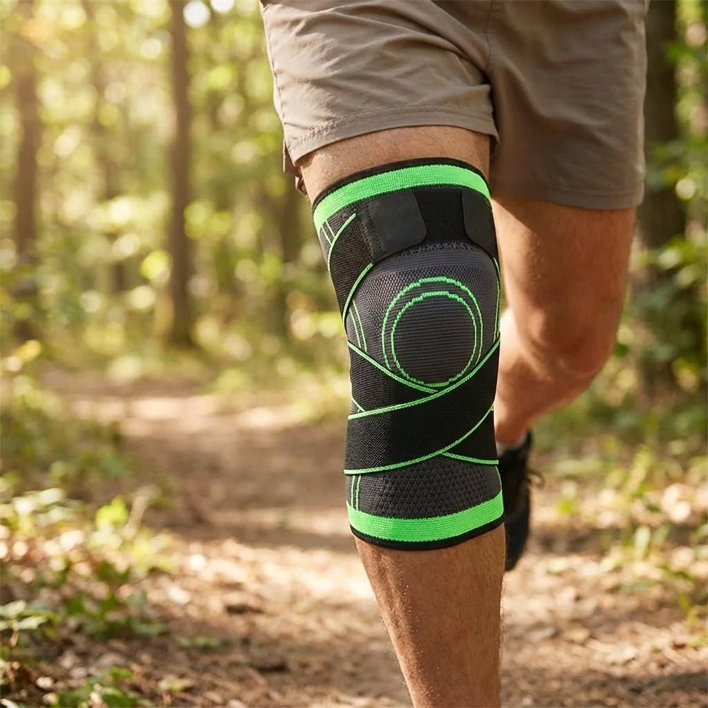 Adjustable Knee Sleeve with Straps - Running & Hiking Support