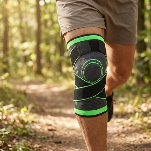 Adjustable Knee Sleeve with Straps - Running & Hiking Support