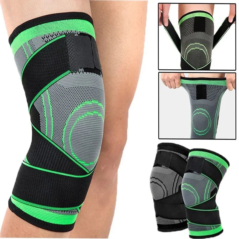 Adjustable Knee Sleeve with Straps - Running & Hiking Support