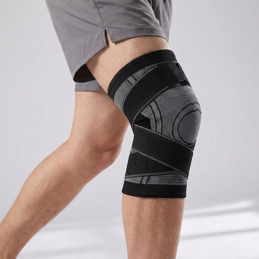 Adjustable Knee Sleeve with Straps - Running & Hiking Support