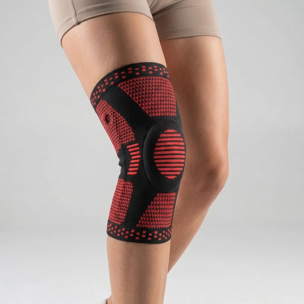 Knee Compression Sleeve with Cushioning - Support & Protection Comfort