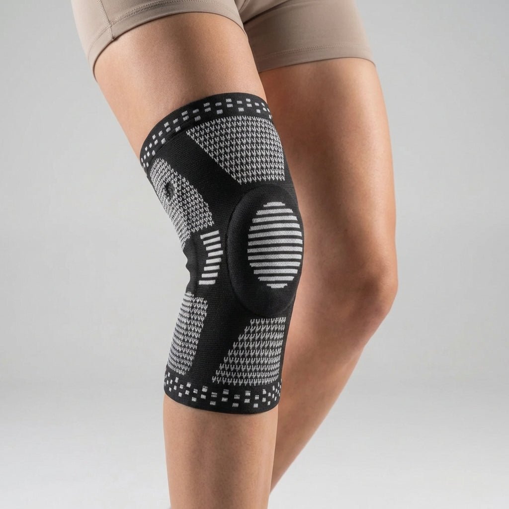 Knee Compression Sleeve with Cushioning - Support & Protection Comfort