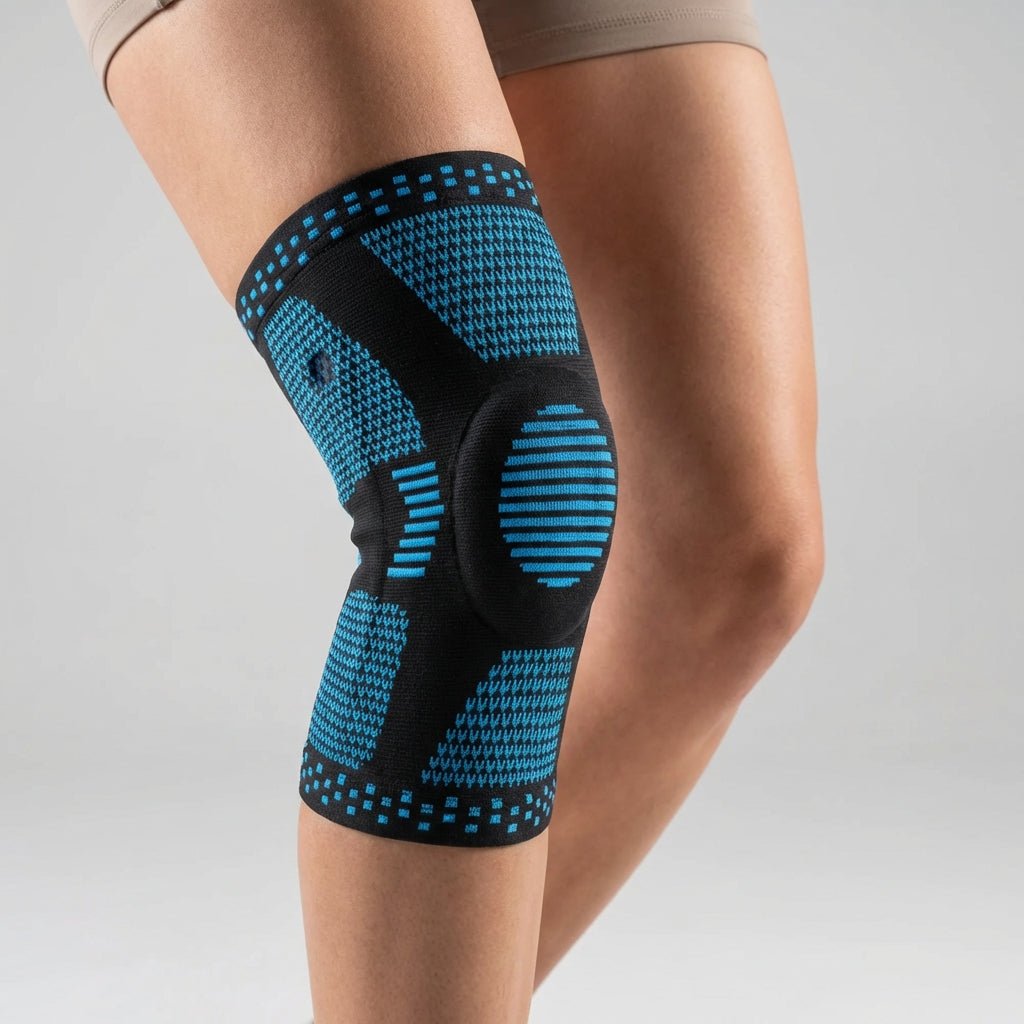 Knee Compression Sleeve with Cushioning - Support & Protection Comfort