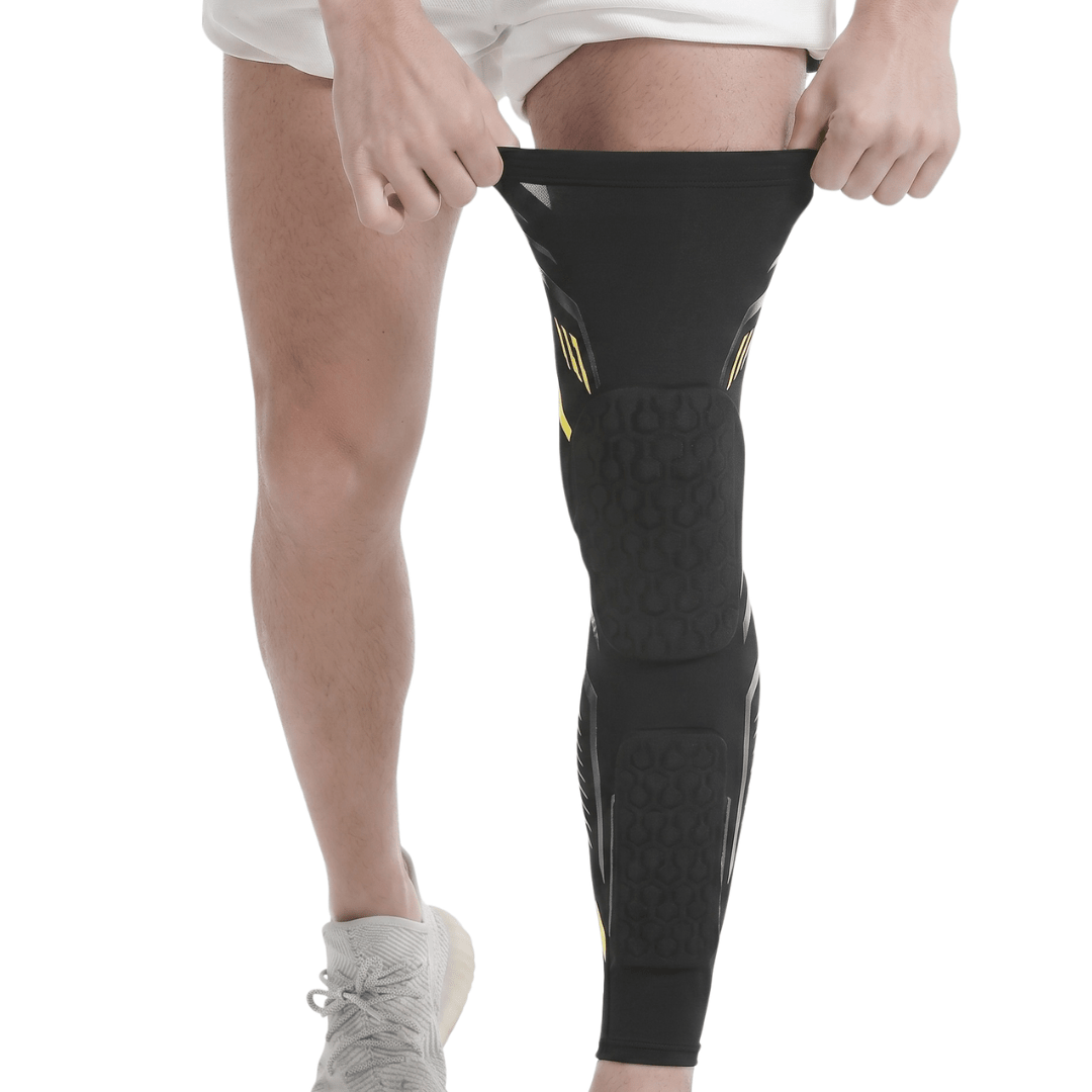 Knee Compression Sleeve with Padded Protection - Contact Sport L/R