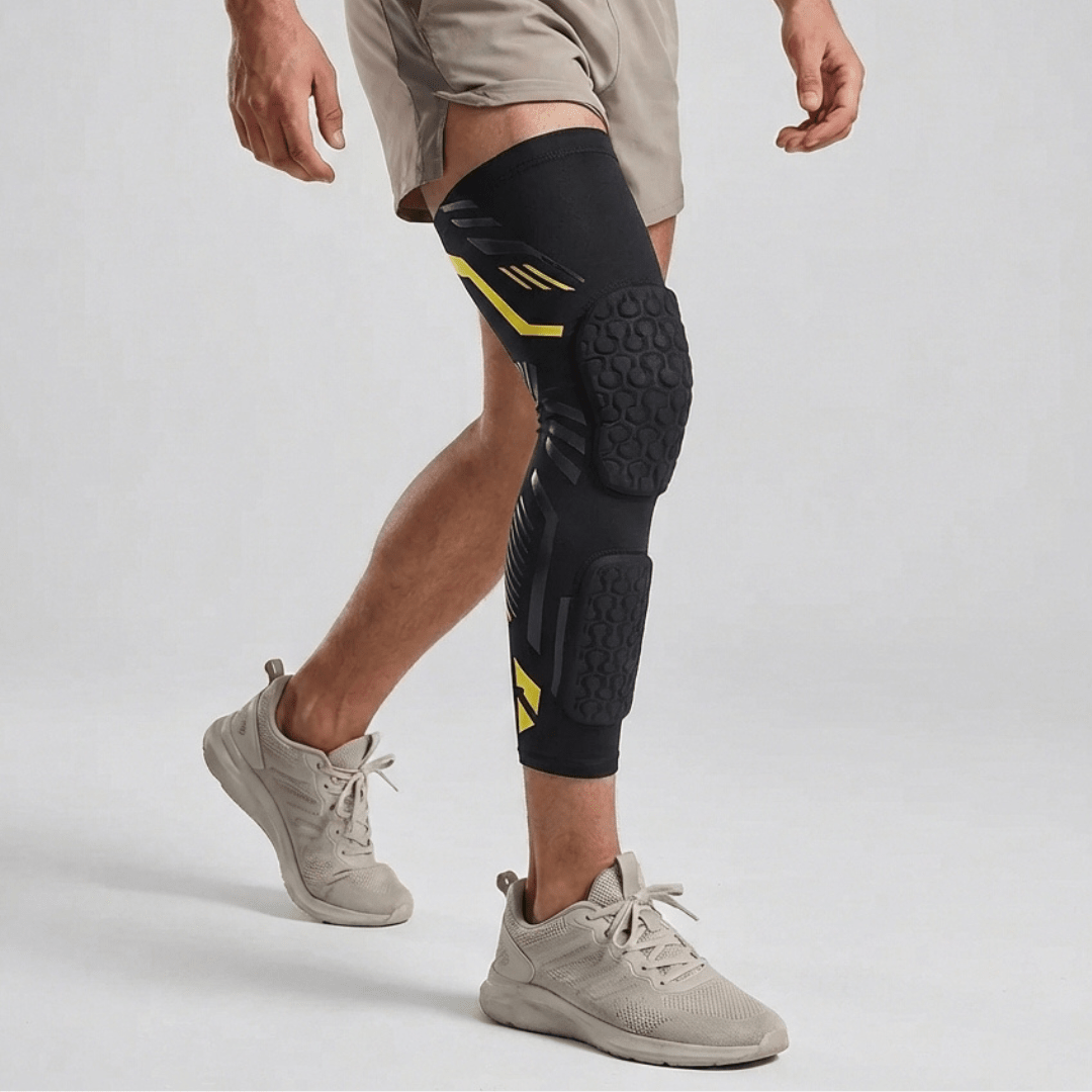 Knee Compression Sleeve with Padded Protection - Contact Sport L/R