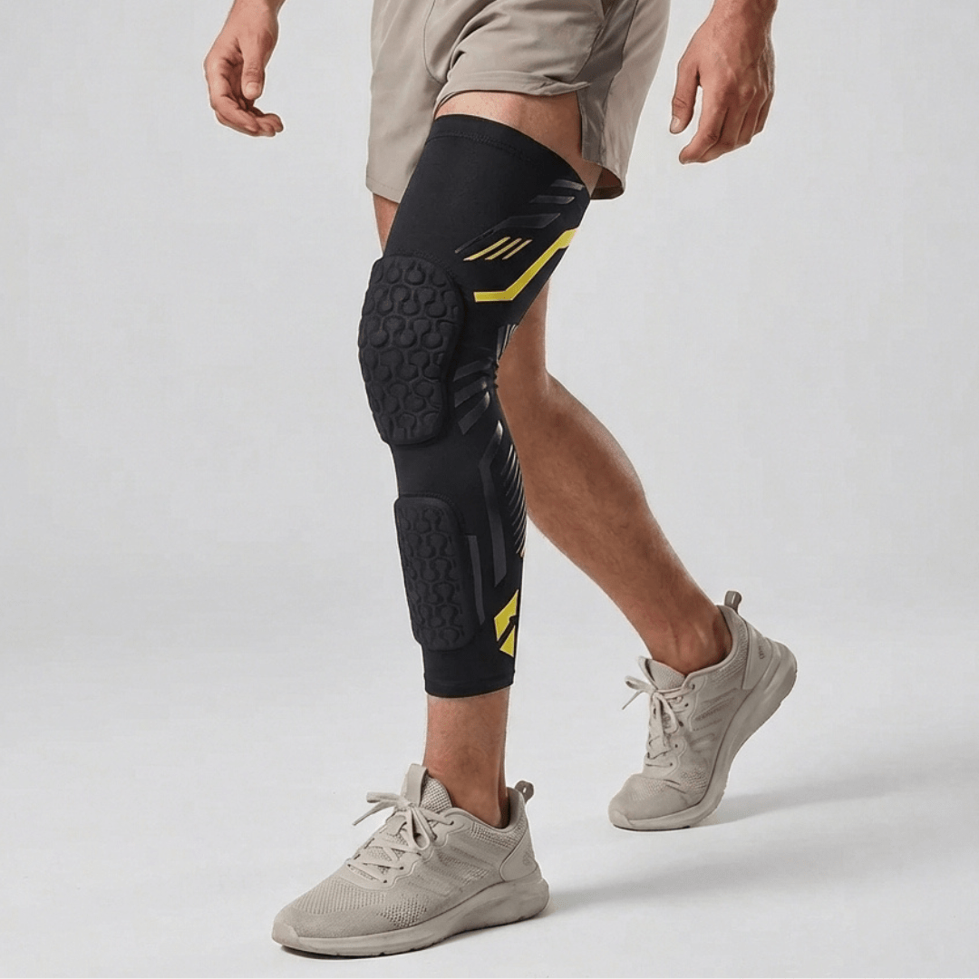 Knee Compression Sleeve with Padded Protection - Contact Sport L/R