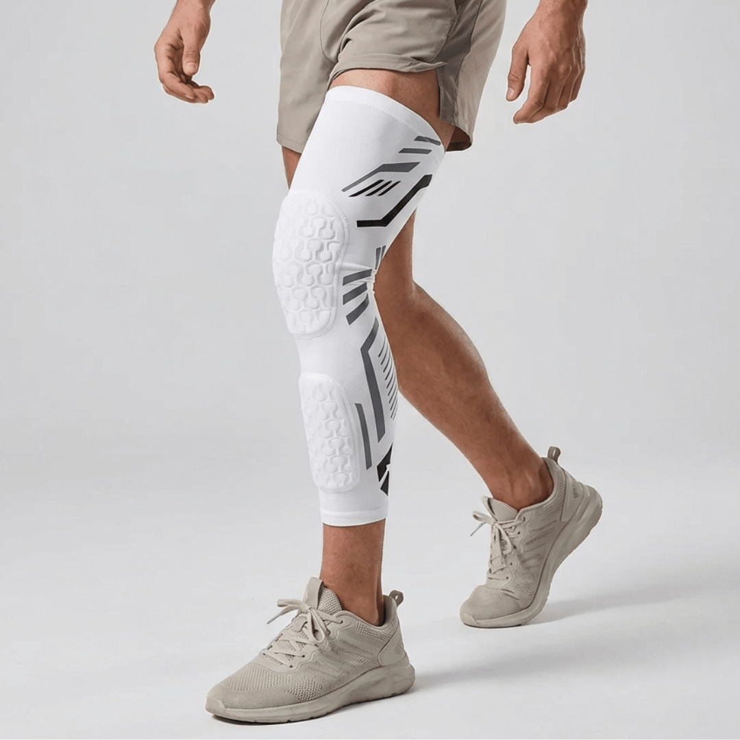 Knee Compression Sleeve with Padded Protection - Contact Sport L/R