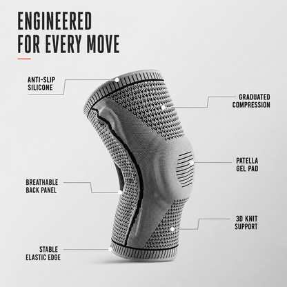 Knee Compression Sleeve with Patella Support - Complete Stability