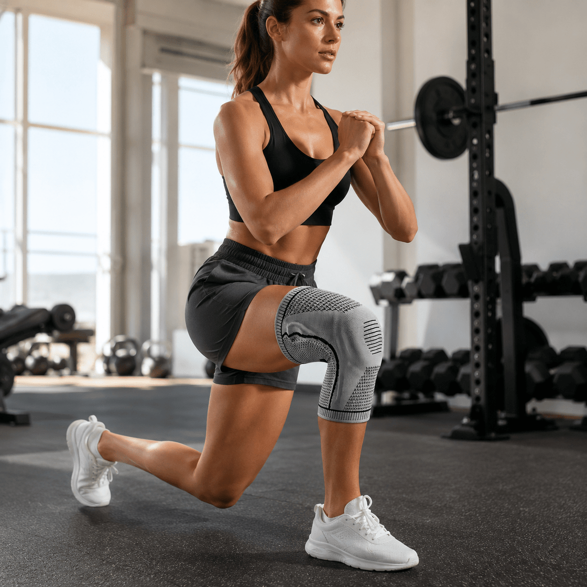 Knee Compression Sleeve with Patella Support - Complete Stability
