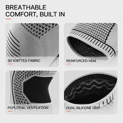 Knee Compression Sleeve with Patella Support - Complete Stability