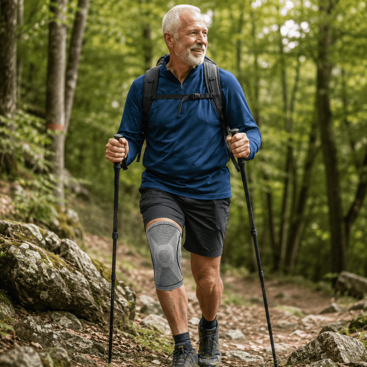 Knee Compression Sleeve with Patella Support - Complete Stability