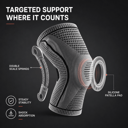 Knee Compression Sleeve with Patella Support - Complete Stability