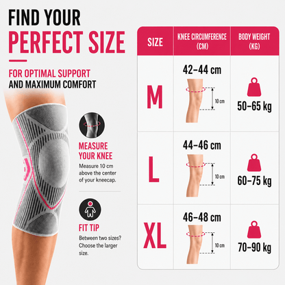 Knee Compression Sleeve - Running & Cycling Performance