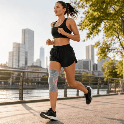 Knee Compression Sleeve - Running & Cycling Performance