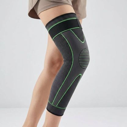 Long Non-Slip Knee Sleeve - Compression & Integrated Bandage