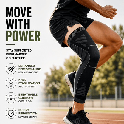 Full Leg Compression Sleeve - Knee & Thigh Integrated Support