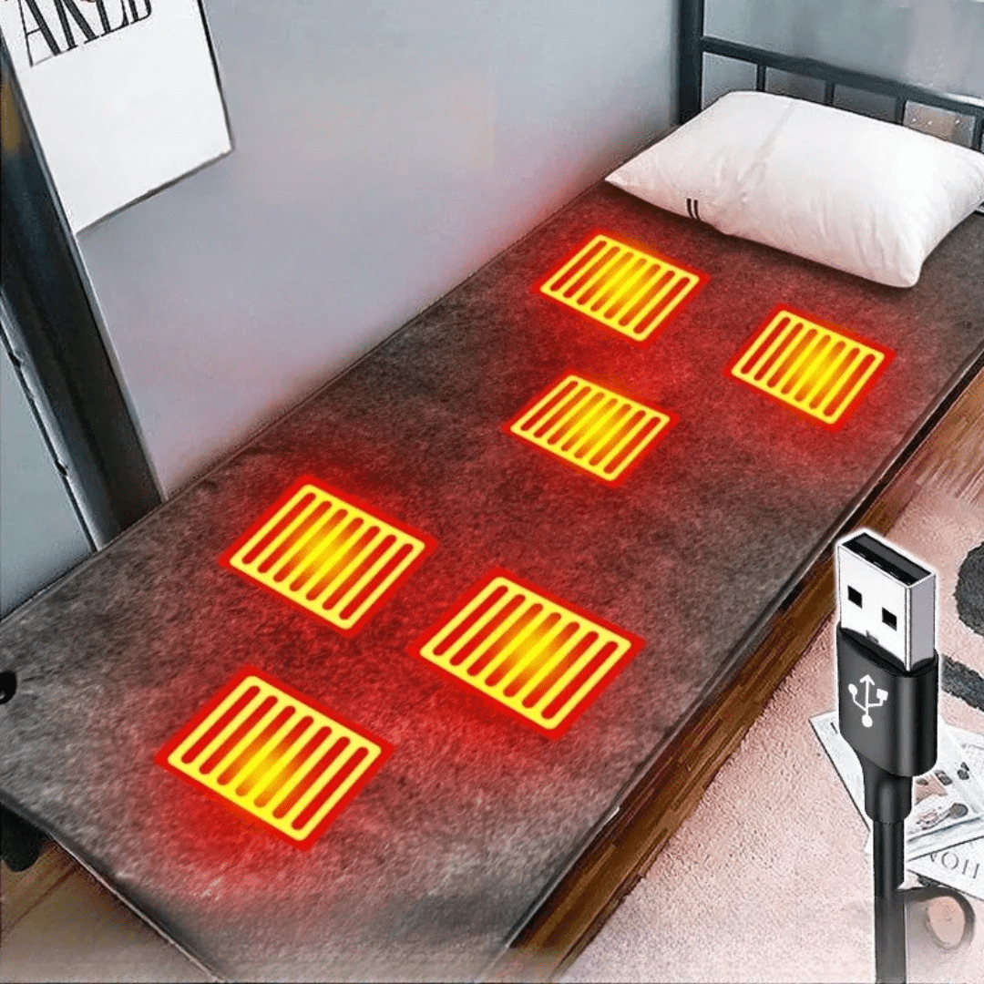 USB Heated Mattress Pad - Gentle Warmth for Bed & Sofa