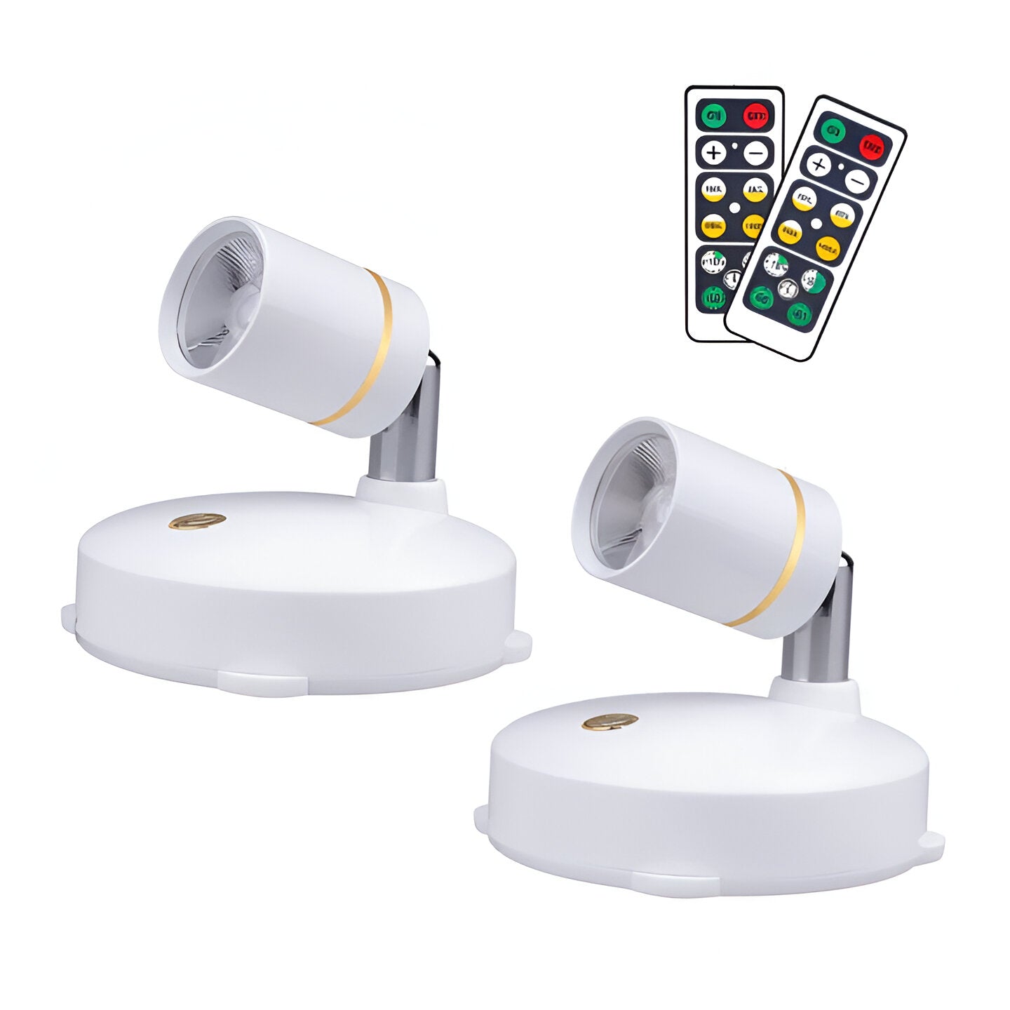 Mini Spot LED Dimmable Sans Fil | Accent Parfait Maison et Bureau Naturel ou Multicolore