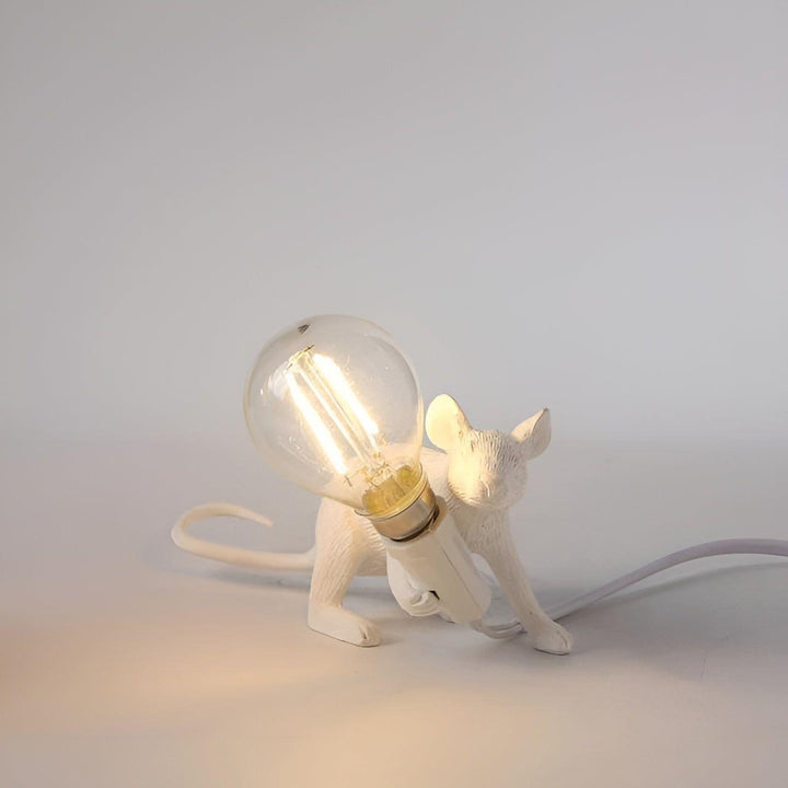MouseSparkle Lampe Souris LED Décorative | Bureau Charme Doré Genouillé