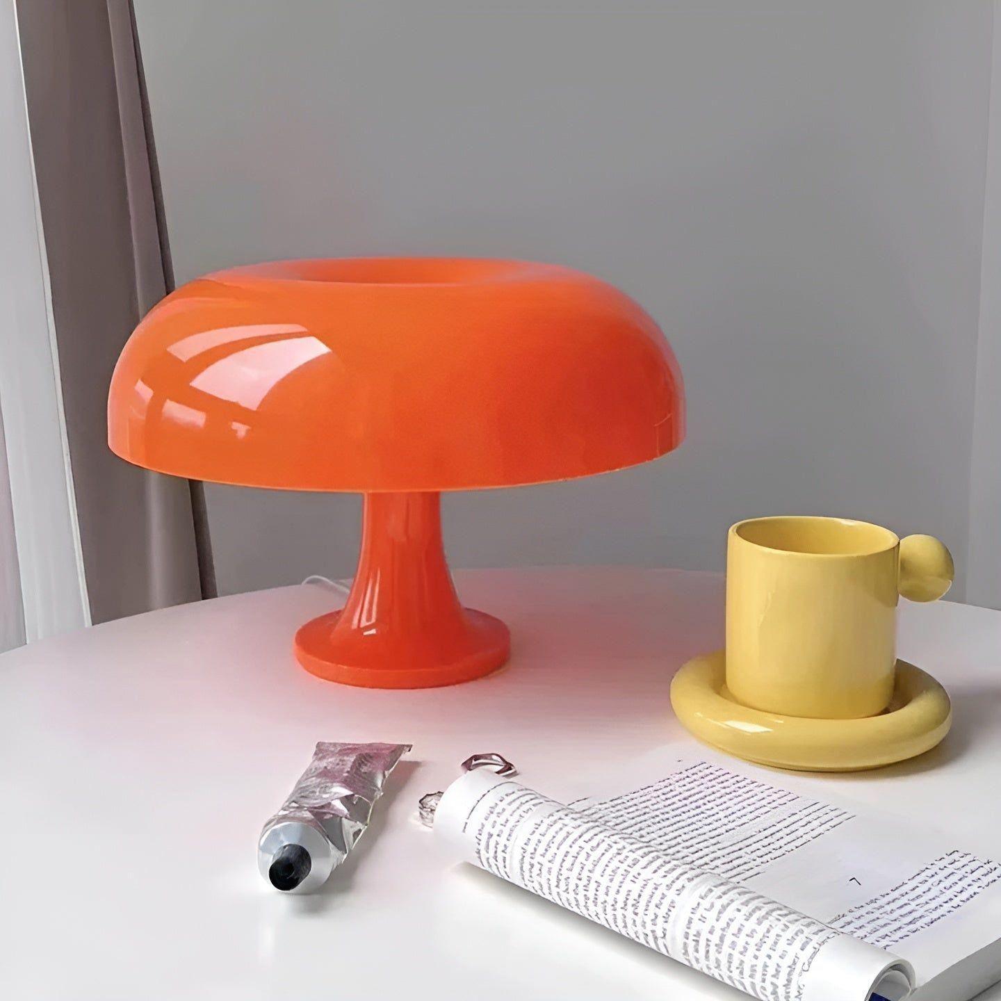 Astori Lampe Champignon Moderne USB | Blanc pour Chambre et Ambiance Douce