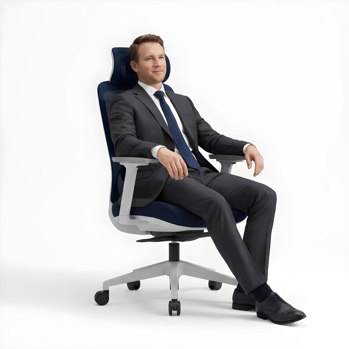 Chaise de Bureau Ergonomique Aera en Maille — 7 Couleurs disponibles