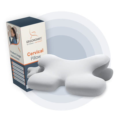 Oreiller Cervical en Mémoire de Forme — 4 Couleurs pour Soulager la Nuque