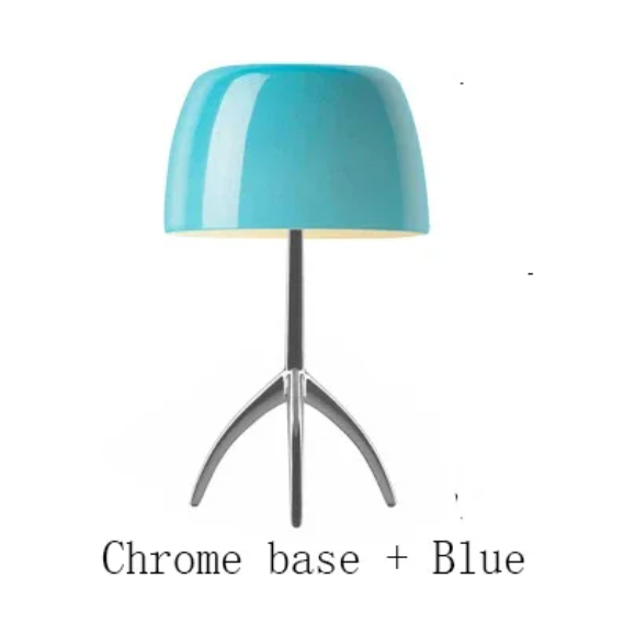 Nordic Élégance Lampe Charmante | Chrome et Crème 20×35cm Moderne