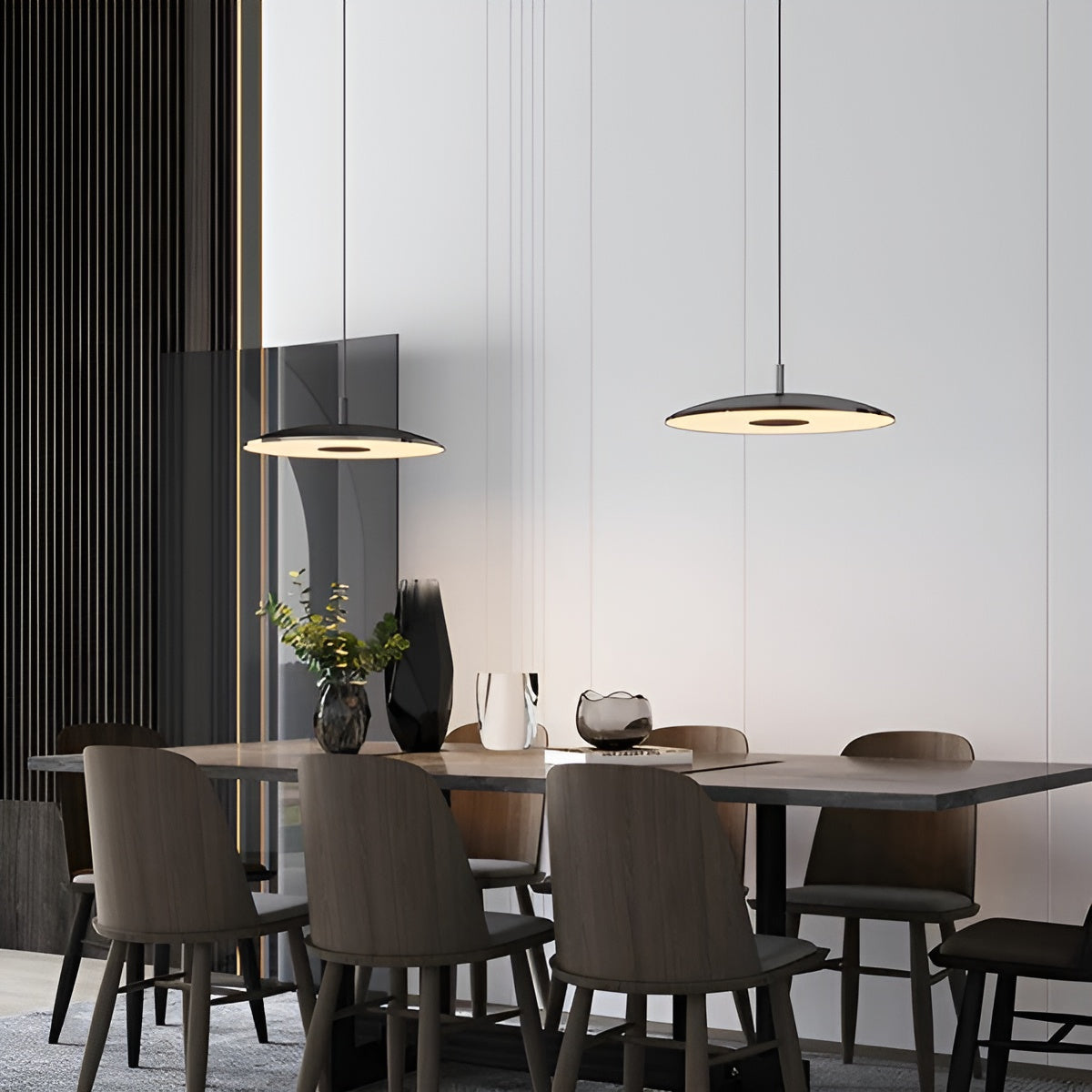Suspension LED Fer et Nickel Décorative Moderne | Lumière Chaude Élégante