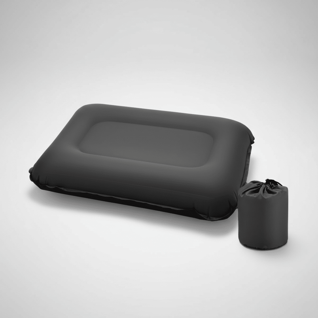Self-Inflating Ultralight Camping Travel Pillow - Independent Setup