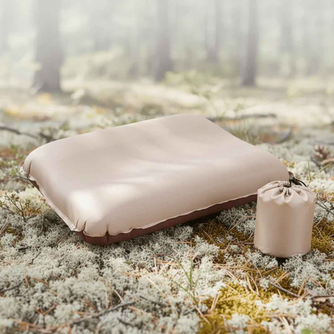 Self-Inflating Ultralight Camping Travel Pillow - Independent Setup