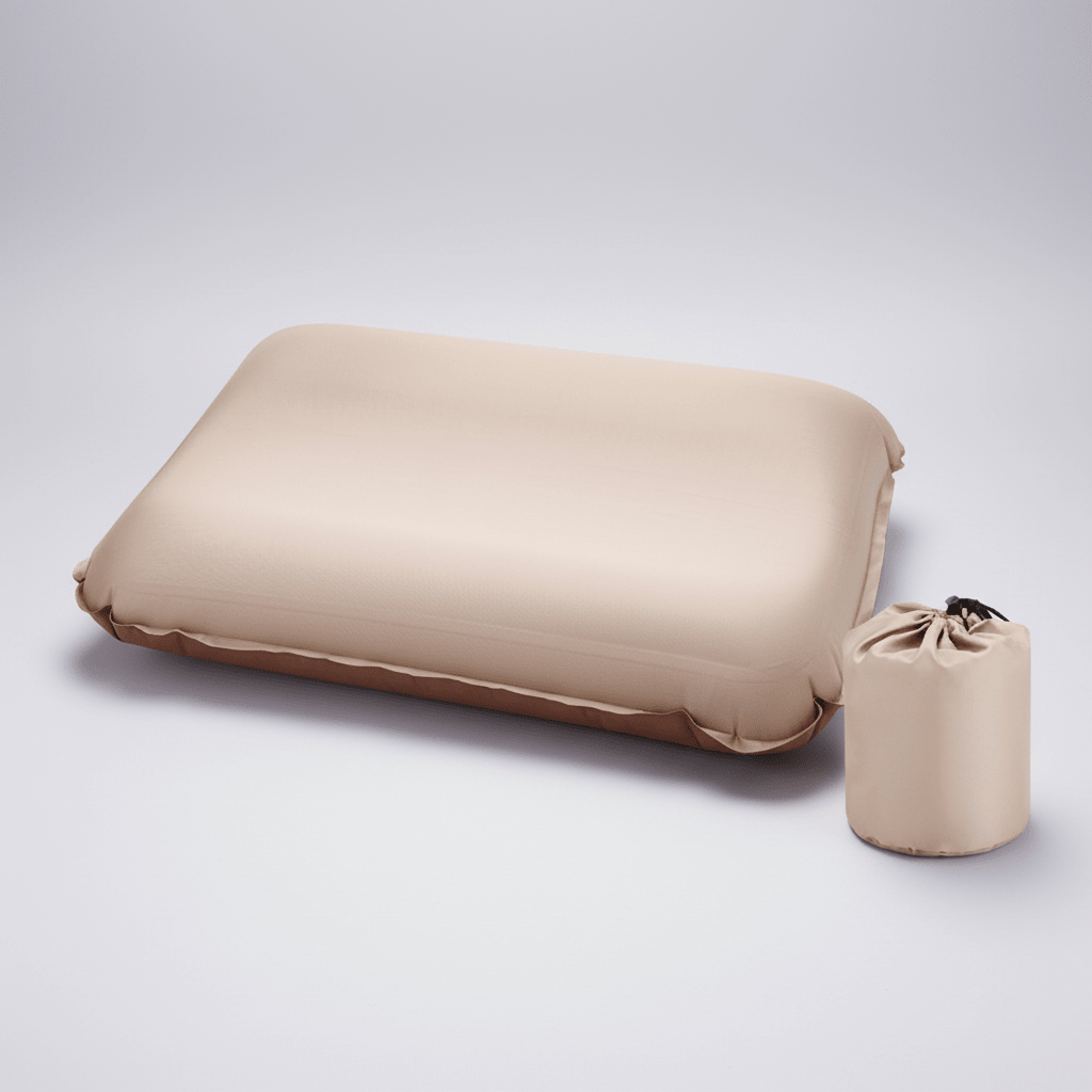 Self-Inflating Ultralight Camping Travel Pillow - Independent Setup